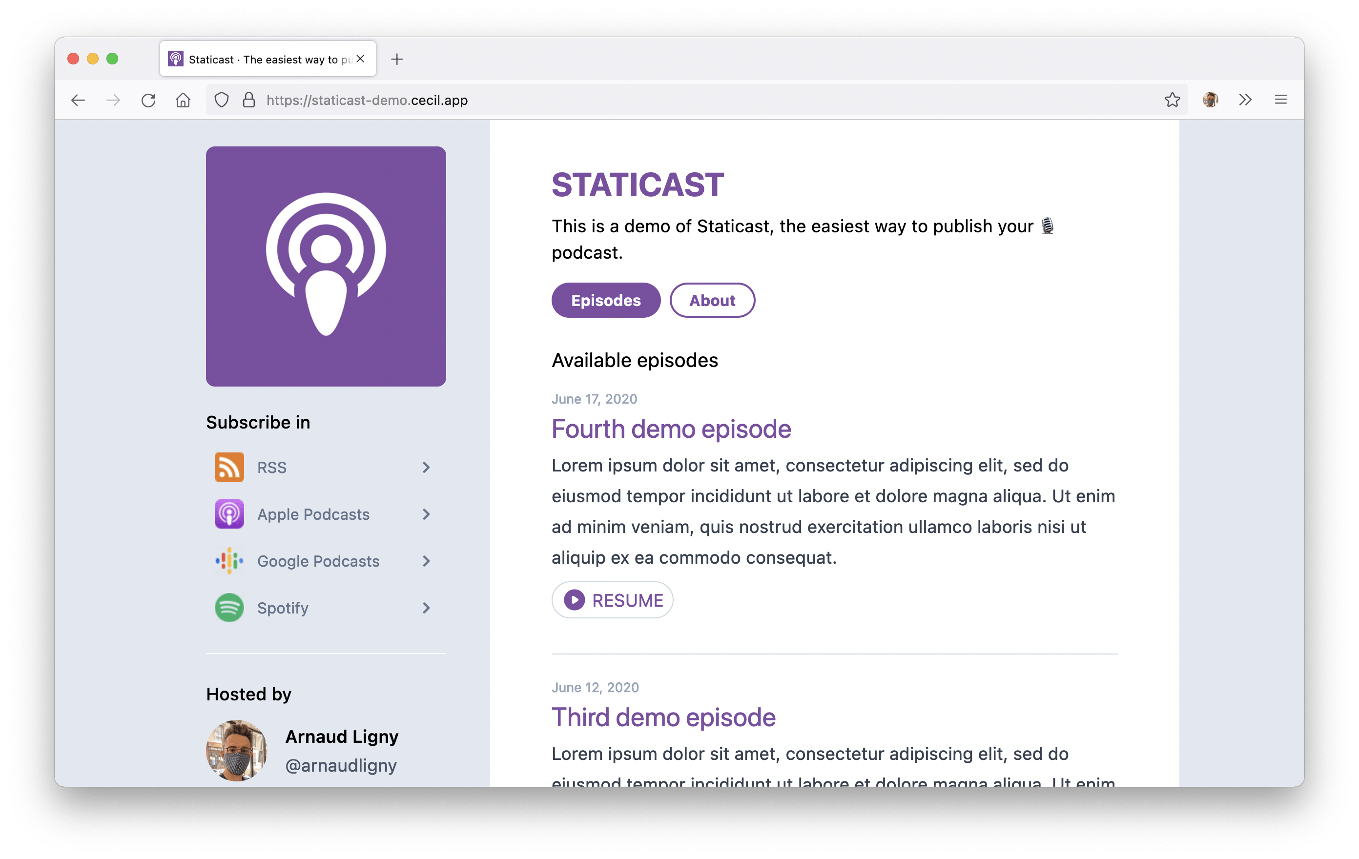 staticast