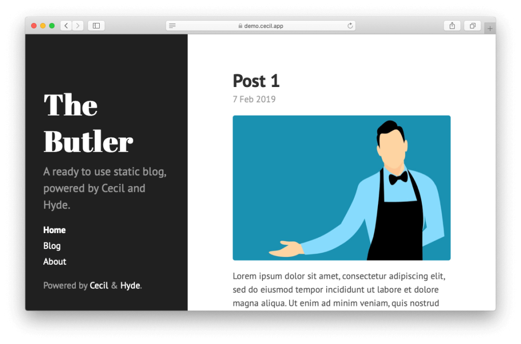 A ready to use blog