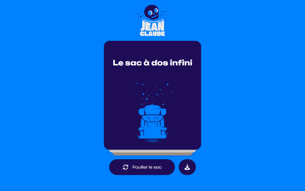 Le sac à dos infini