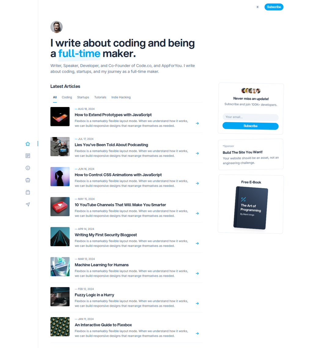 theme-devspace's screenshot