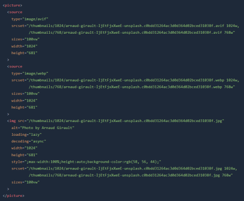 Automatic responsive images